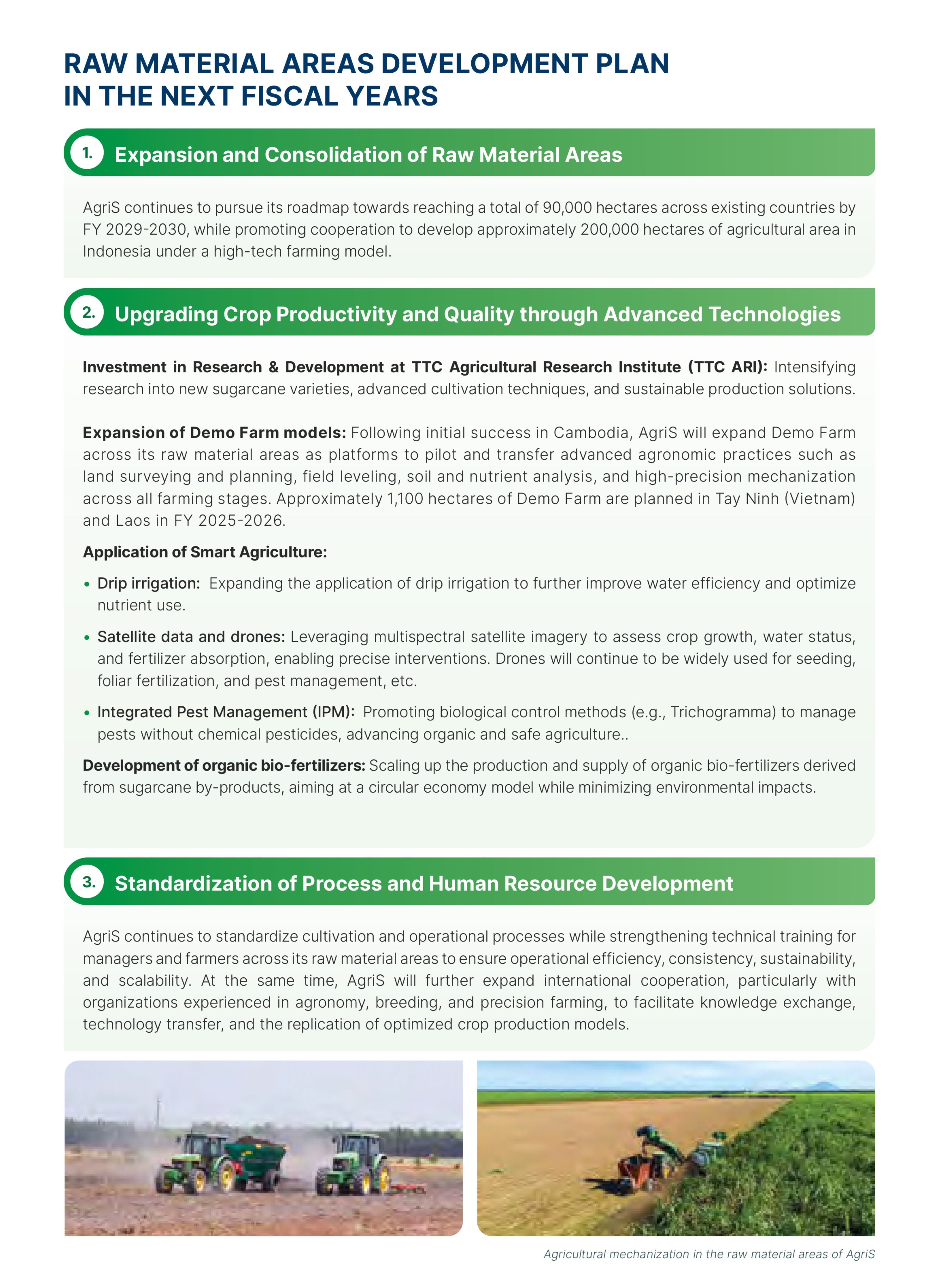 Materials Development Proposal AgriS - Material areas