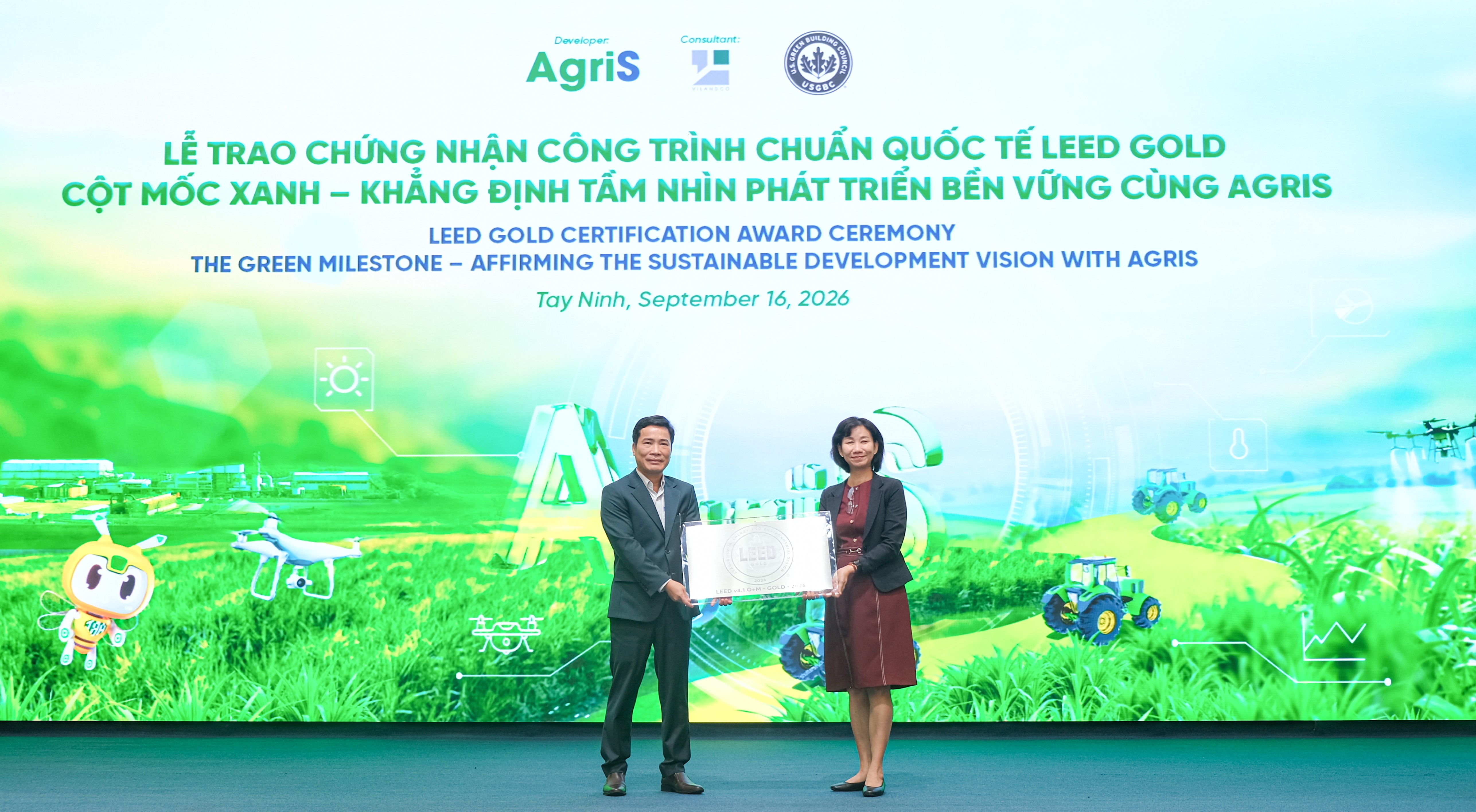 AgriS Factory in Tay Ninh Achieves LEED Gold Certification for Green Operations in Line with International Standards