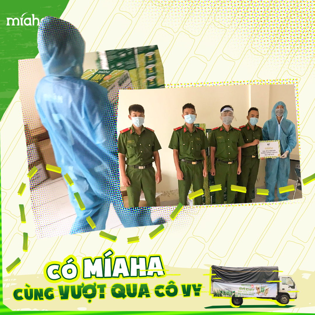 MÍAHA ĐÃ GỬI TẶNG HƠN 36.000 LON NƯỚC MÍA TỚI TUYẾN ĐẦU CHỐNG DỊCH VÀ 11 ĐIỂM CÁCH LY TẠI TP. HCM
